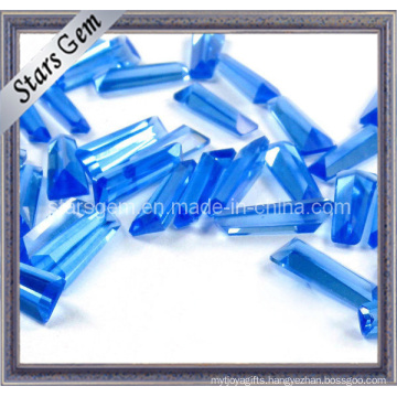 Blue Trapezoid Shape Glass Beads for Jewelry